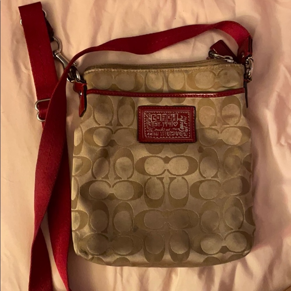 Coach satchel over the shoulder purse